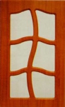 МДФ ПВХ фасады, цвет «ольха», витрина